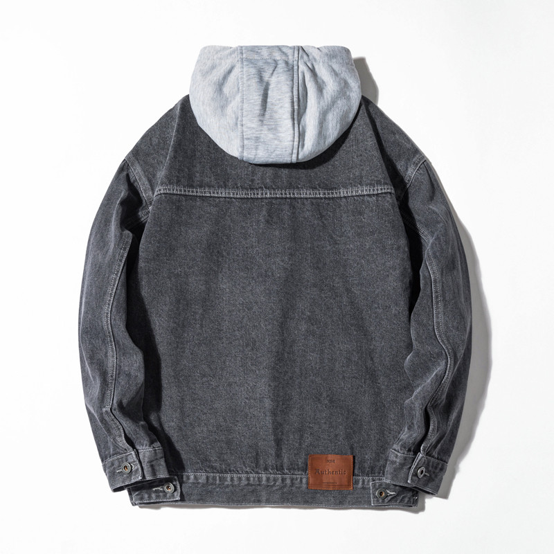 2023 Νέα ανδρικά κλασικά τζιν ζακέτα με κουκούλα Μόδα Ανοιξιάτικα φθινοπωρινά casual μπλουζάκια για ανδρικά ρούχα Μέγεθος M-4XL