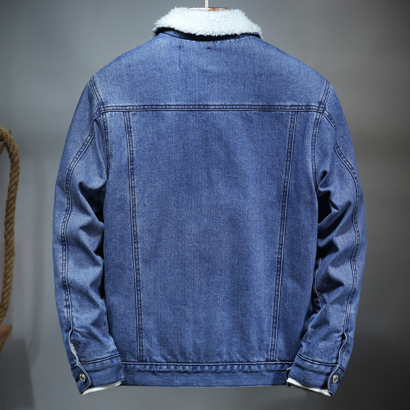 Jachetă de blugi pentru bărbați, de iarnă, 2020