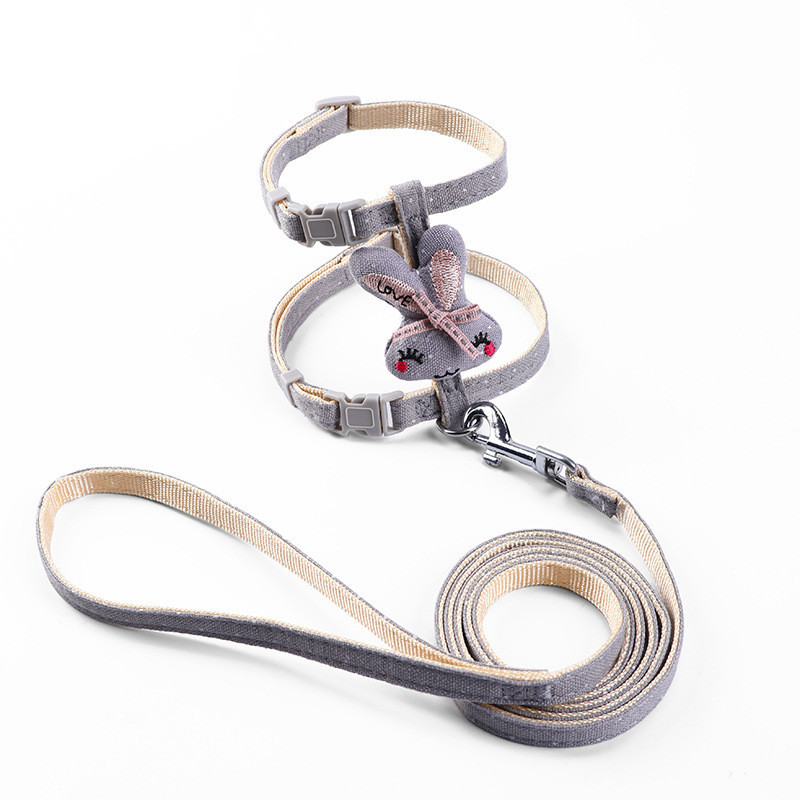 Γελοιογραφία λουρί κατοικίδιων ζώων Λουρί σκύλου Λουρί κουνελιού Λουρί σκύλου Λουρί γάτας Προμήθειες για κατοικίδια Σετ λουρί σκύλου και γιακά Σετ λουρί για κουτάβι Λουρί για γατάκι