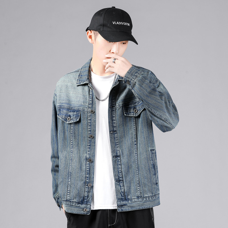 UUS Ameerika vintage teksasärk Vertikaalne triibuline raskekaalu meeste teksasärgid jakid pikkade varrukatega kauboi puuvillane särk meestele