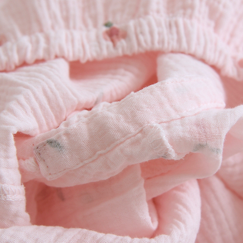 Kevad ja sügis uued naiste pidžaamad pikkade varrukatega püksid kaheosaline komplekt 100% puuvillane krepp armas pluss suuruses koduriiete ülikond naistele