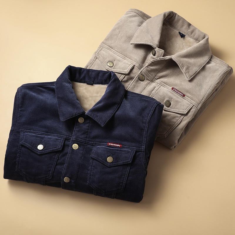 Meeste talvised teksajoped Sinine Khaki kauboi pealisriided soojad teksamantlid Uued meeste villane vooder Paksem fliisist teksajakk Plus Suurus5XL