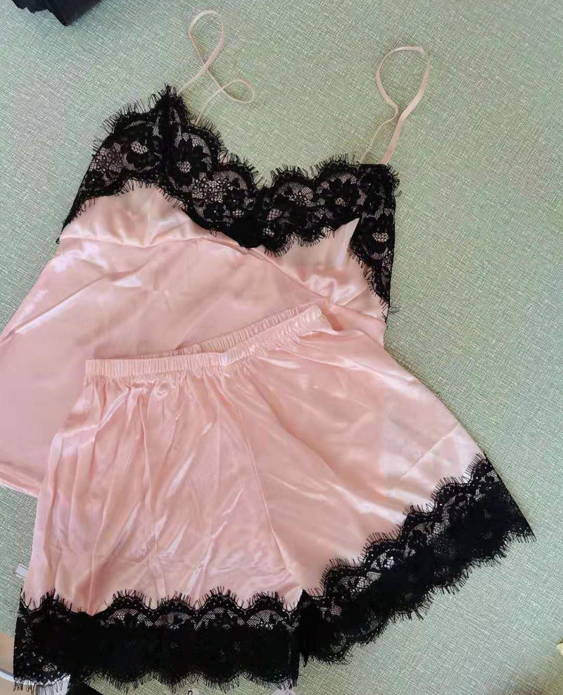 Sexy čipkované pyžamo, oblek pre ženy, V-výstrih, pyžamá, spodná bielizeň, domáce oblečenie, nočné prádlo, letné ležérne košele s podväzkami, spoločenské súpravy