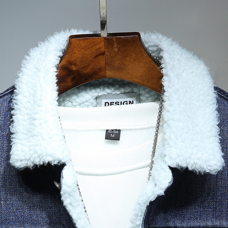 Επώνυμα τζιν μπουφάν ανδρικό χειμωνιάτικο αντιανεμικό ζεστό ανδρικό μπουφάν Πανωφόρι τζιν Ανδρικό ανδρικό ρούχο με πολλές τσέπες καουμπόη συν μέγεθος M-4XL