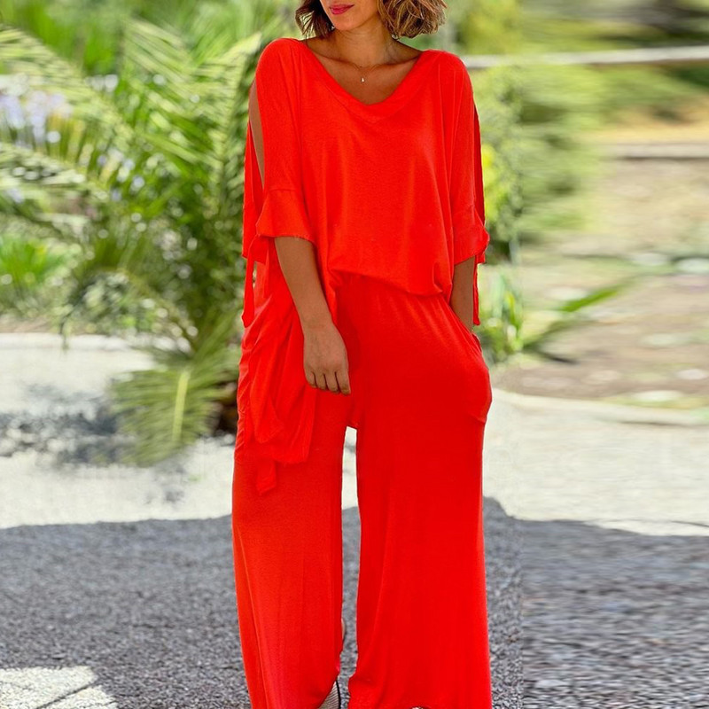 Suures suuruses naiste komplekt, vabad vabaaja püksid, laiad püksid, kaheosaline 2023. aasta sügiskomplektid, ülisuured pulloverid + püksid, naiste riided