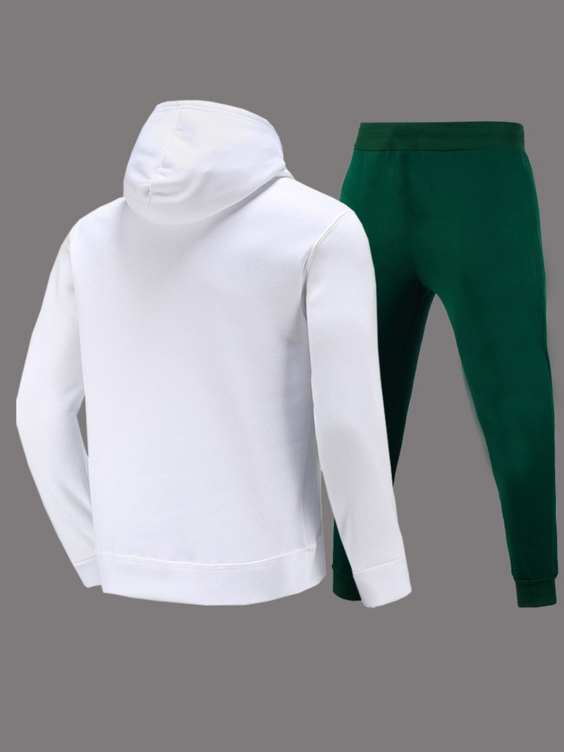 LW suures sügises naiste kapuutsiga kaelarihmaga kaisukaru kõhn kirjatrükis känguru tasku, kaheosaline spordirõivaste dressikomplekt