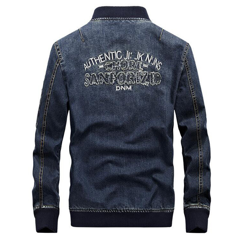Ανδρικό τζιν μπουφάν ολοκαίνουργιο fashion bomber τζιν μπουφάν ανδρικό casual καουμπόικο κεντημένο 4XL παλτό streetwear ανδρικά ρούχα chaqueta