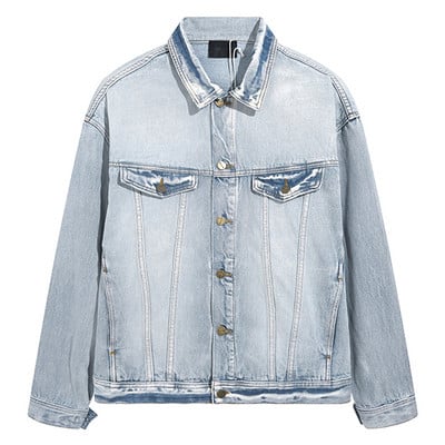 Essentials Teksajakid Klassikaline mood High Street Hip Hop Meeste Naiste Kvaliteetne Raske naela pestud ESSENTIALS Denimmantlid