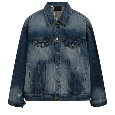 Essentials Teksajakid Klassikaline mood High Street Hip Hop Meeste Naiste Kvaliteetne Raske naela pestud ESSENTIALS Denimmantlid