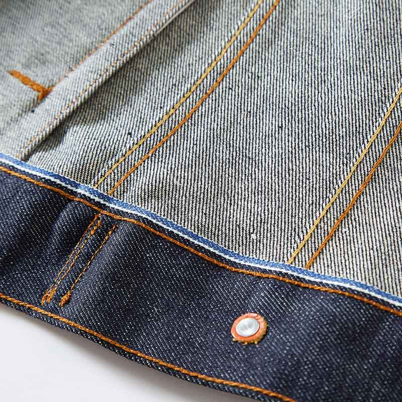 Mcikkny muške proljeće jesen klasične traper jakne vintage široke ležerne traperice kaputi za muške majice plave isprane