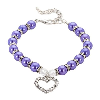 Imitatsioonpärli armas koera kaelakee lemmiklooma kaelarihm Aksessuaarid ehted kaelakett väikestele koertele suured koera kassid 5 värvi