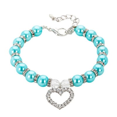 Imitatsioonpärli armas koera kaelakee lemmiklooma kaelarihm Aksessuaarid ehted kaelakett väikestele koertele suured koera kassid 5 värvi