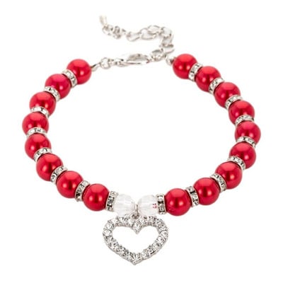 Imitatsioonpärli armas koera kaelakee lemmiklooma kaelarihm Aksessuaarid ehted kaelakett väikestele koertele suured koera kassid 5 värvi