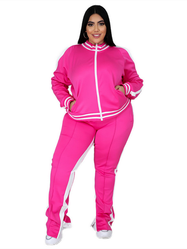 Dámske oblečenie s dlhým rukávom, veľkosť 5XL, plus veľkosť, jednofarebné, charakteristické, ležérne, športové, dámsky oblek, nadrozmerné