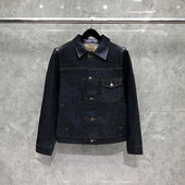 Ανδρικό τζιν μπουφάν Ακατέργαστα άπλυτα τζιν Βαμβακερά ρετρό ρούχα εργασίας κορυφαίας ποιότητας πολυτελές παλτό με πέτο