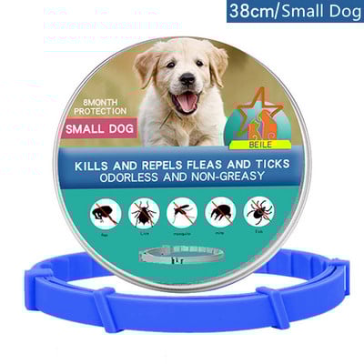 Uued 38/70 cm lemmikloomade kirbuvastased puugid parasiidivastased kassidele kaelarihmad koera kaitse Sissetõmmatavad kaelarihmad kutsikale kassile suurtele koertele Aksessuaar
