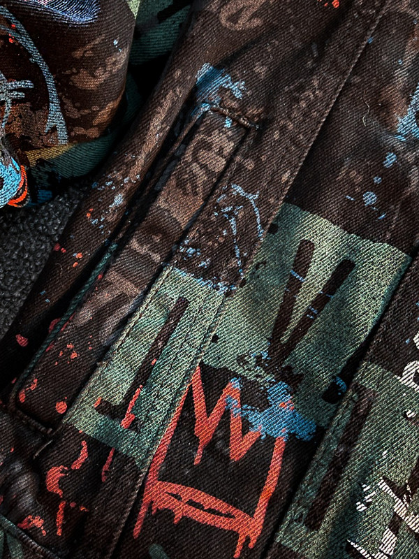 Mafokuwz Leter Graffiti Džinsu jaka Vīriešu modes Pavasara Punk Wear Korejas Kpop Trend Slim Top Unisex Skaists Ikdienas Džinsu Mētelis