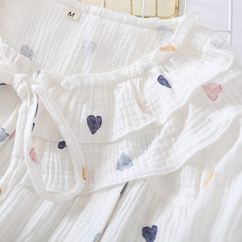 Fdfklak Φθινοπωρινή Μόδα Σετ Ρούχα εγκυμοσύνης Μακρυμάνικα Πυτζάμες Θηλασμού Θηλαστικές Πυτζάμες για Έγκυες 2 ΤΕΜ/Σετ