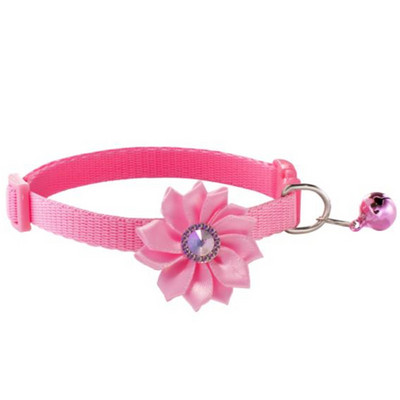Κολάρο για σκύλους μόδας λουλούδι με πολύχρωμο μοτίβο Χαριτωμένα ρυθμιζόμενα περιλαίμια για γάτες σκυλιών Αξεσουάρ κατοικίδιων για κουτάβι DIY