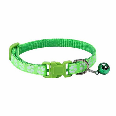 Μόδας γιακάς για σκύλους κατοικίδιων ζώων Πολύχρωμο μοτίβο ίχνος ποδιού Χαριτωμένο κουδούνι ρυθμιζόμενο περιλαίμιο για γάτες σκυλιών Αξεσουάρ για κατοικίδια κουτάβια DIY