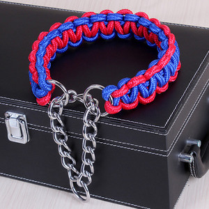 Uus kvaliteetne täiustatud värviline kaelarihm, suur koer Saksa lambakoer Walk The Dog P kettiga reguleeritav lemmikloom keskmistele ja suurtele koertele