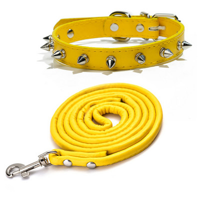 Hárfa tüskés szöges bőr kutyanyakörvek Pu kis, közepes méretű kutyákhoz Kisállat nyakörv Szegecsek Harapásgátló Kisállat termékek Nyakpánt