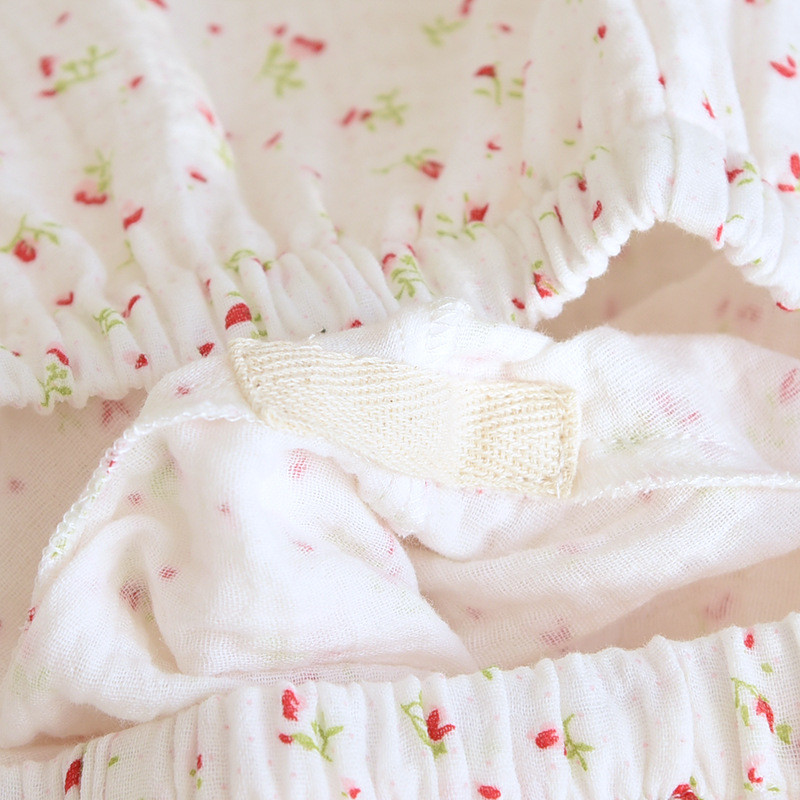 Kevad ja sügis uued naiste pidžaamad pikkade varrukatega püksid kaheosaline komplekt 100% puuvillane krepp valge lilleline suures mõõdus koduriiete komplekt