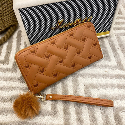 Naiste pikk rahakott Pu nahast kaardihoidja, suure mahutavusega Haspi tõmblukuga mündikott Mitmikkaartide korraldaja mobiiltelefoni käekott