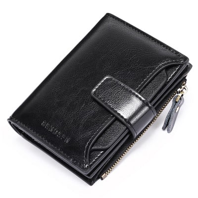 SENDEFN vabaaja naiste rahakott RFID-d blokeeriv lühike multifunktsionaalne suure mahutavusega tõmblukuga rahakott rahakott 5191