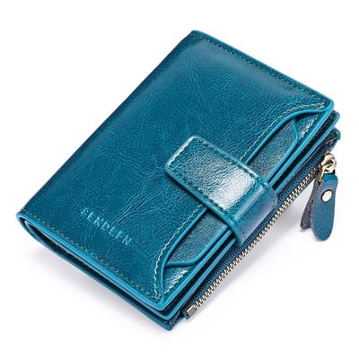 SENDEFN vabaaja naiste rahakott RFID-d blokeeriv lühike multifunktsionaalne suure mahutavusega tõmblukuga rahakott rahakott 5191