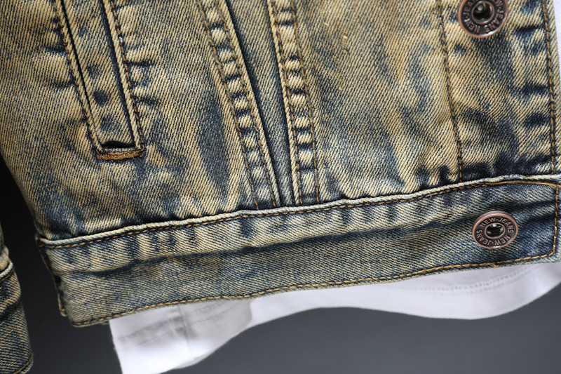 Pánske bavlnené džínsové bundy v čínskom štýle s vyšívaným vintage žeriavom, streetwear, ležérne, štíhle, hip hopové džínsové bundy, kabát, veľkosť 5XL, 6XL