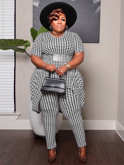 Suures suuruses kaheosalised suverõivad Naiste riided, pikad retuusid, sobivad komplektid, hulgimüük Dropshippi 3xl 4xl 5xl 6xl