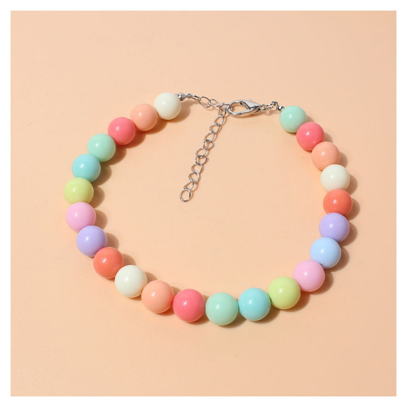 Animal de companie câine culoare bomboane colier perle guler ornament pentru femela câine pisică mic mediu animal de companie cățeluș teddy accesorii bijuterii