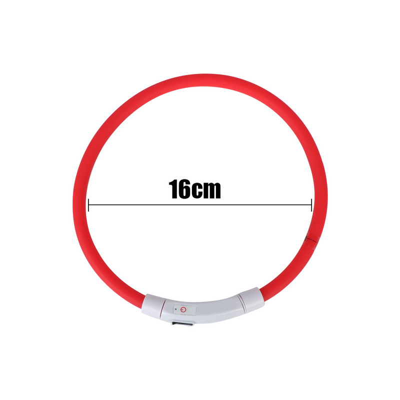 Guler de câine USB cu Led Guler de câine pentru animale de companie Guler de câine de noapte, strălucitor, luminos, reîncărcabil, cu LED-uri de siguranță pentru noapte, strălucire intermitentă