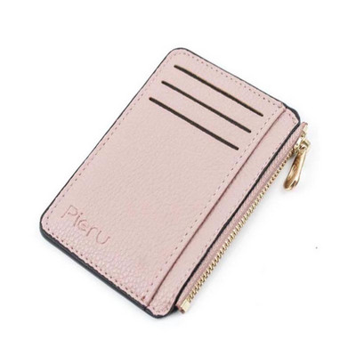 Λεπτό πορτοφόλι Πορτοφόλι PU Δερμάτινο Γυναικείο Θήκη για ανδρικές κάρτες Unisex Θήκη επαγγελματικής κάρτας με φερμουάρ Πιστωτική μίνι τραπεζική θήκη Πορτοφόλι δώρου