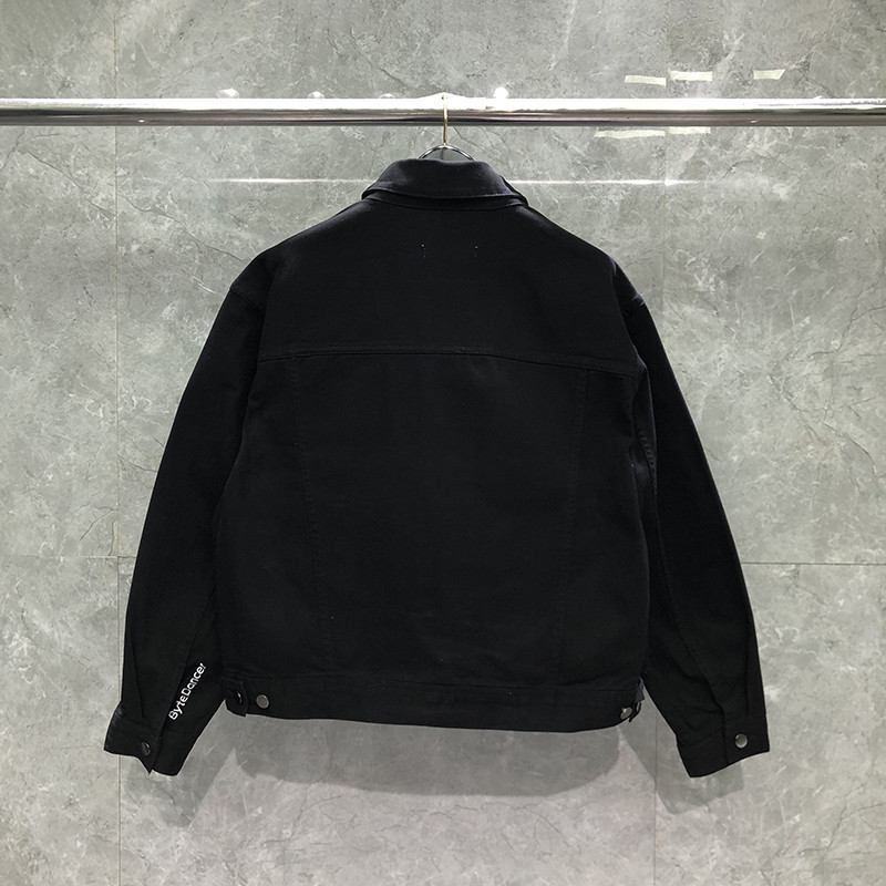 Teksajakk Meeste kulumiskindel retro raske toores teksariidest mantel, mood vabaaja kvaliteetne pestav teksasärk jakk