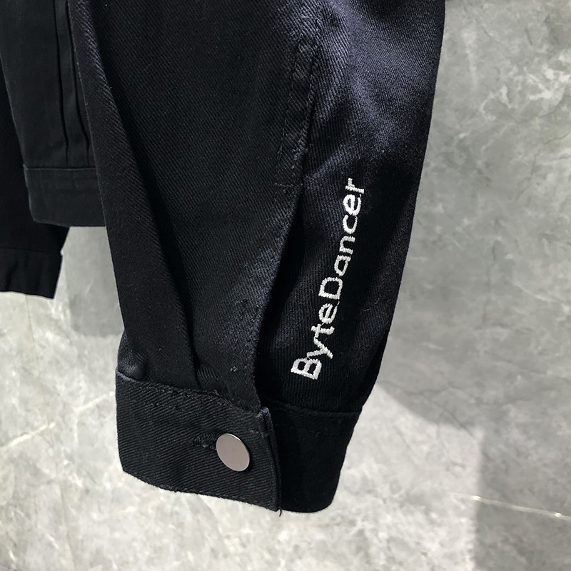 Teksajakk Meeste kulumiskindel retro raske toores teksariidest mantel, mood vabaaja kvaliteetne pestav teksasärk jakk