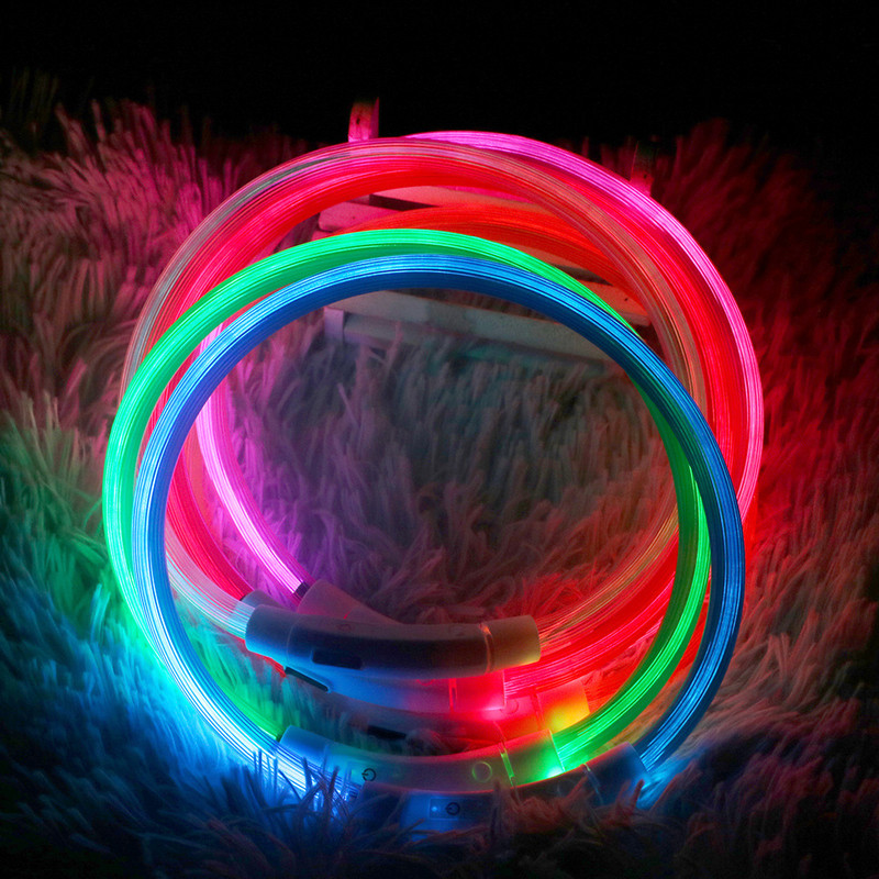 Led Dog Collar Luminous Usb Cat Dog Collar 3 Modes Led Light Glowing Loss Prevention LED Collar For Dogs Домашни Кучета Аксесоари