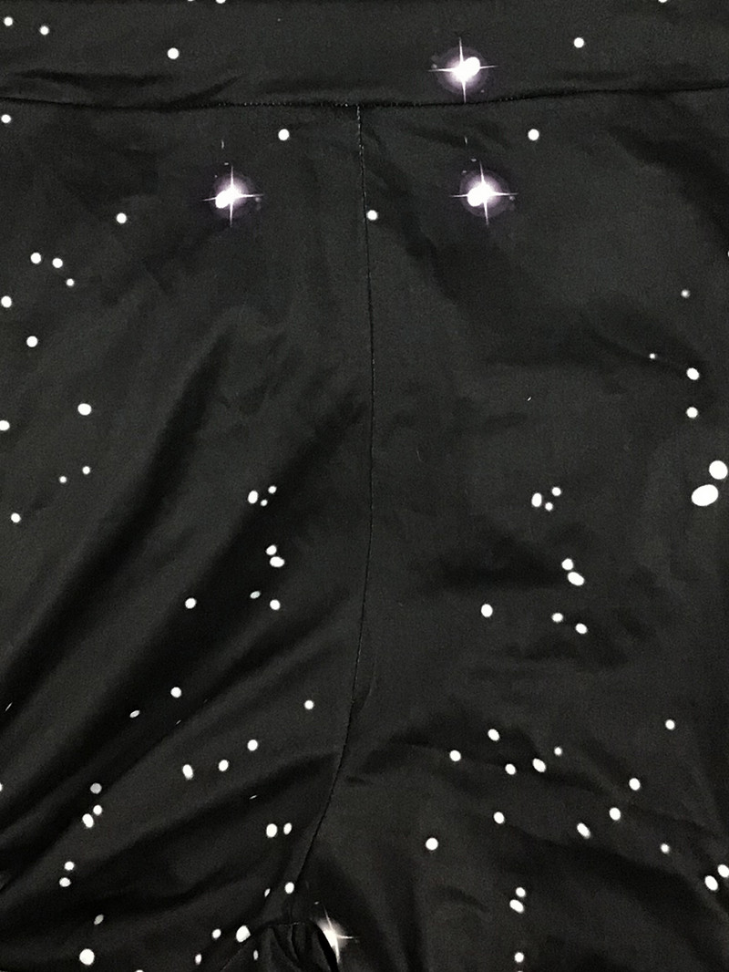 Dámske nohavice LW Plus Size s dlhým rukávom a vintage bodkovanou potlačou, kvetinovou potlačou, bežnej veľkosti, jeseň a zima, plus veľkosť
