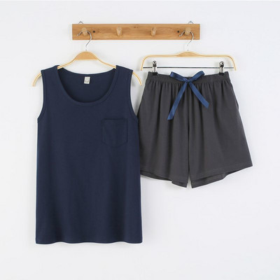 Πυτζάμες Γυναικείες Φιόγκοι Soild Χρώμα Καλοκαιρινά Βαμβακερά Αμάνικα Casual Nightwear Cami Top Sets νυχτικά