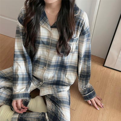 Γυναικείες Πυτζάμες Νέα Φθινοπωρινή Ανοιξιάτικη Μακρυμάνικη Σετ Πυτζάμες Ριγέ καρτούν πιτζάμα Γυναικεία Σπίτι Νυχτικά Σετ Ζακέτα
