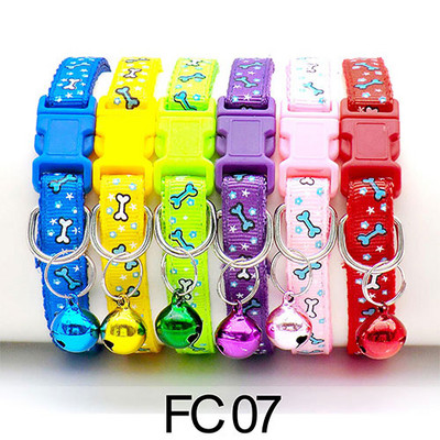 12 τμχ Περιλαίμια χονδρικής για κολάρο γάτας με κολιέ ρυθμιζόμενο με κουδούνι για γάτα κουταβάκι γατάκι Κολάρο Dropshipping Pet Cats Collar Perro