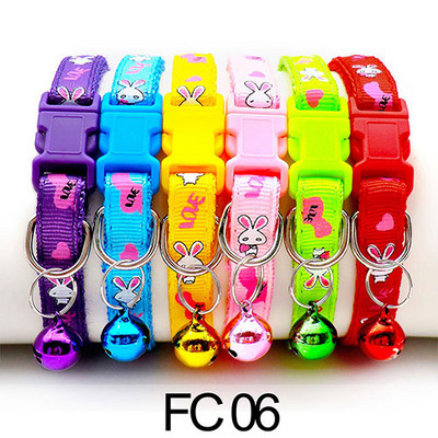 12 τμχ Περιλαίμια χονδρικής για κολάρο γάτας με κολιέ ρυθμιζόμενο με κουδούνι για γάτα κουταβάκι γατάκι Κολάρο Dropshipping Pet Cats Collar Perro