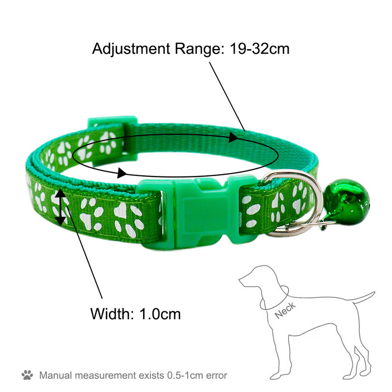 12 τμχ Περιλαίμια χονδρικής για κολάρο γάτας με κολιέ ρυθμιζόμενο με κουδούνι για γάτα κουταβάκι γατάκι Κολάρο Dropshipping Pet Cats Collar Perro