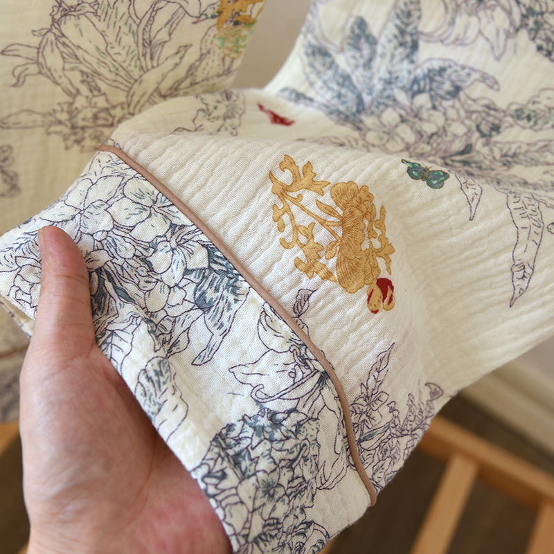 100% pamut géz női pizsama hálóruha, női 2 részes készlet