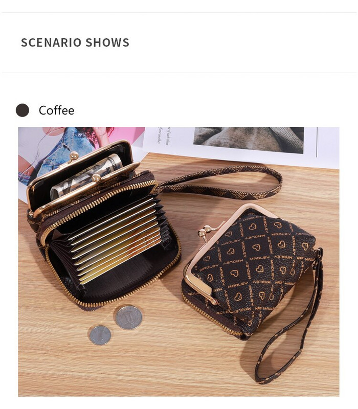 Uus rahakott naiste randmepael Lühike vana lilleline null rahakott suure mahutavusega mündiklambrikott kiri mitme kaardi kaardi kott rahaklamber