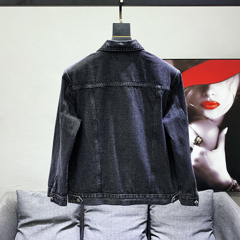 Design cu găuri răzuite și rupte de mulțime PFHQ, jachete din denim pentru umăr, haină lejeră și la modă, versatilă la modă pentru bărbați 21F3107