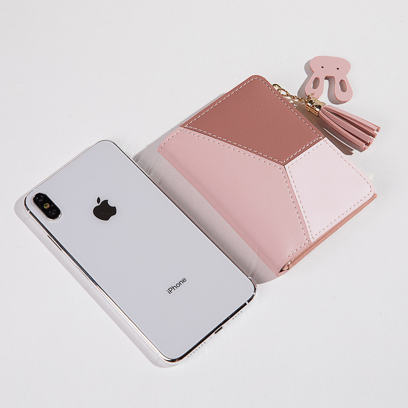 Naiste moodne lühike rahakott, rahakott naistele, kaardihoidja, väike naiste rahakott naistele, kahekordne Hasp mini armas sidur