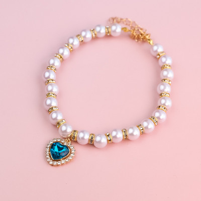 Kassi kaelarihm Pet Pearl kaelakee Lemmiklooma kaelarihm Kasside ja koerte ehted Love Diamond Lemmikloomatooted koertele sünnipäevakingitustele Fototarvikud