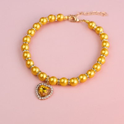 Kassi kaelarihm Pet Pearl kaelakee Lemmiklooma kaelarihm Kasside ja koerte ehted Love Diamond Lemmikloomatooted koertele sünnipäevakingitustele Fototarvikud